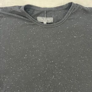 RAG & BONE Speckled T Shirt Mens Large Black Cotton Blend New York Casual